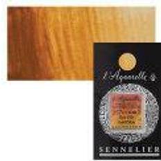 Or Aquarelles Sennelier French Artists' Watercolor Gold Ochre, Half Pan