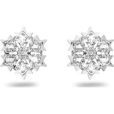 Swarovski Magic Stud Earrings - Silver/Transparent