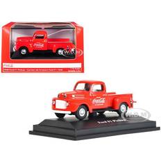 Maquettes 1948 Ford F1 Pickup Truck "Coca-Cola" Red 1/72 Diecast Model Car by Motor City Classics