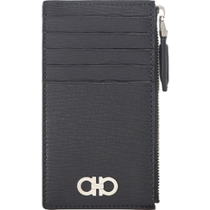 Gancini Credit Card Holder - Black/Ferragamo red