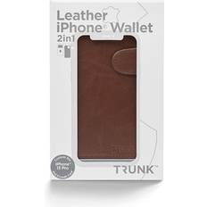 Iphone 13 pro leather Trunk iPhone 13 Pro Wallet Leather Brown