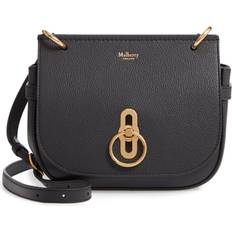 Small Amberley Classic Grain Leather Satchel Bag - Black