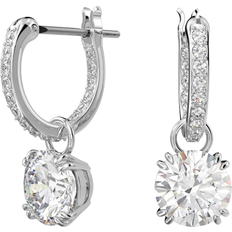 Swarovski Constella Drop Earrings - Silver/Transparent