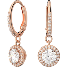 Swarovski Constella Drop Earrings - Rose Gold/Transparent