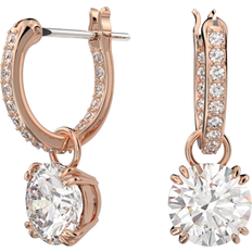 Swarovski Constella Drop Earrings - Rose Gold/Transparent