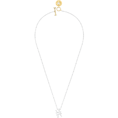 Swarovski Pisces Zodiac II Pendant Necklace - Silver/Transparent