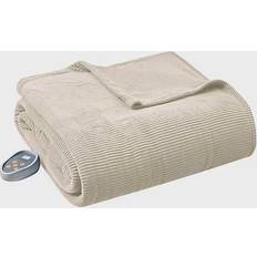 Beautyrest Electric Microfleece Heated Blanket, Queen Coperta Beige (228.6x213.36cm)