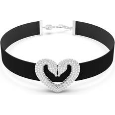 Swarovski Una Choker Necklace - Silver/Black/Transparent
