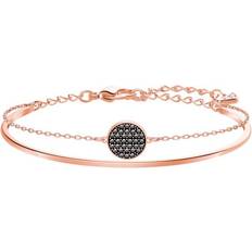 Grigio Bracciali Swarovski Ginger Bangle - Rose Gold/Grey