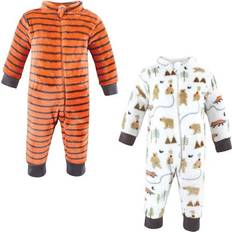 Hudson Baby Infant Boy Plush Jumpsuits - Camping