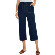 Nic And Zoe Denim Wide Leg Cropped Pants - Atlas