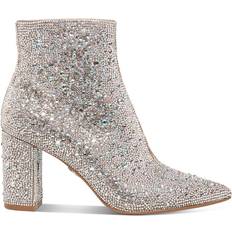 Silver Boots Betsey Johnson Cady - Rhinestones