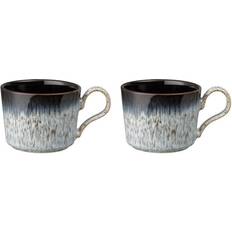 Denby Halo Brew 2-pak Kaffekopper Stentøj Hvid Kop