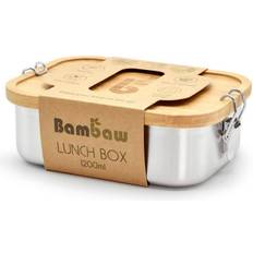 Bamboo food storage containers Bambaw Lunch Box Bamboo Lid 1200 ml Food Container