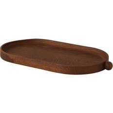 Plateaux de service OYOY Inka En Bois 34 x 18 cm Foncé - Marron Plateau de service