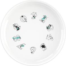 Turquoise Assiettes creuses Rig Tig Moomin ABC Ø 15 cm, Turquoise - Bleu Assiette creuse