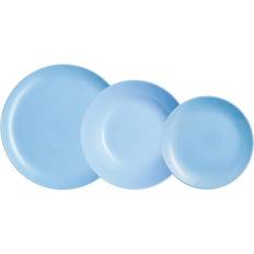 Bleu Services de Table Luminarc Vaisselle Diwali Light Blue 18 pcs Service de Table