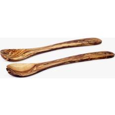 Just wood Just Slate Naturally Med Olive Wood Set Salad Server