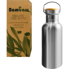 Bambaw Rostfri Isolerad med Bambukork, 350 ml Water Bottle