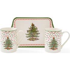 Mug tree Spode Christmas Tree (Green Trim) (Set of 2) & Melamine Tray Cup & Mug