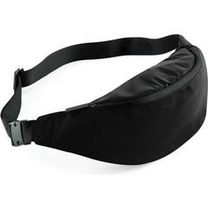 Yksivärinen Lanttelilaukut BagBase Studio Adjustable Waistpack Bag (One Size) (Jet Black)