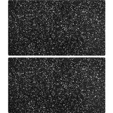 2 pcs with Granite Pattern Tempered