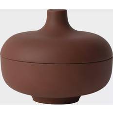 Design House Stockholm Sand with lid M Ø12 cm Red clay Bowl