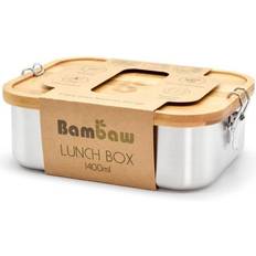 Bamboo food storage containers Bambaw Lunch Box Bamboo Lid 1400 ml Food Container