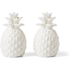 Spice Mills Lenox Wicker Creek Pineapple Salt Pepper Set, Pack of 2 White Spice Mill