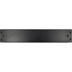 Inter-Tech 19" Blindplatte schwarz 2HE geklippt