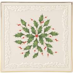 Green Trivets Lenox Holiday (Dimension) Embossed Square Trivet