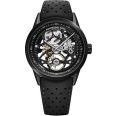 Raymond Weil Men Wrist Watches Raymond Weil Freelancer Skeleton Rubber-Strap Black one-size