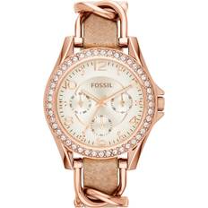 Fossil Riley Wtch Ld10 Gold