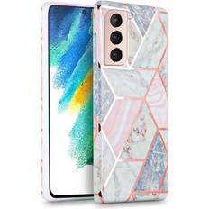 Samsung Galaxy S21 FE Mobilskal Tech-Protect Marble Case for Galaxy S21 FE