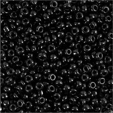 Rocaiperler sort 25g hulst. 0,6-1,0 mm