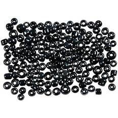 Metal Perler Creativ Company Rocailleperler, 3 mm, sort metallic