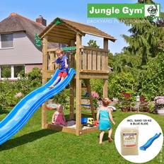 Legetårn Jungle Gym legetårn m. 120 kg sand og rutschebane