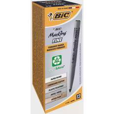 Bic Rotuladores Bic Pocket Permanent Marker Bullet Tip Black (Pack of 12) 8209021