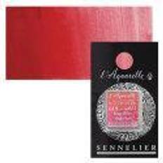 Rouge Aquarelles Sennelier French Artists' Watercolor Bright Red, Half Pan