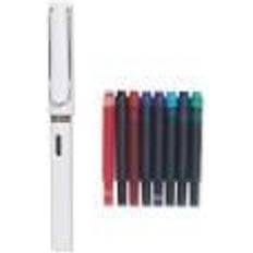 Lamy Safari Fountain Pen Set White, Medium Nib *BLICK Exclusive*