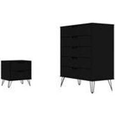 Manhattan Comfort Rockefeller Chest of Drawer 35.3x44.6" 2pcs
