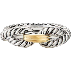 Gold Rings David Yurman Cable Loop Ring - Silver/Gold