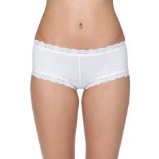 Hanky Panky Supima Cotton Boyshort - White