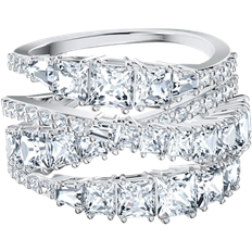 Twist Wrap Ring - Silver/Transparent