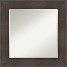 Amanti Art 26" x 26" William Rustic Framed Bathroom Vanity Wall Mirror 26.3x26.3"