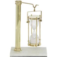 Brass Decorative Items DecMode Gold Brass Glam Timer Decorative Item