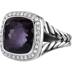 David Yurman Albion Ring - Silver/Diamonds/Orchid