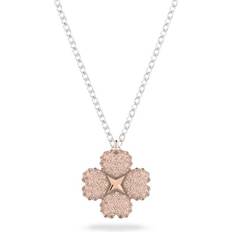 Swarovski Black Jewelry Swarovski Latisha Flower Pendant Necklace - Silver/Pink