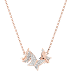 Swarovski Lilia Necklace - Rose Gold/Transparent