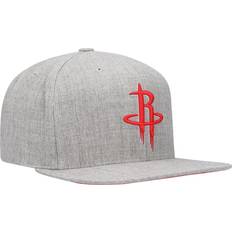 Mitchell & Ness Houston Rockets Team Logo Snapback Hat Men - Heathered Gray